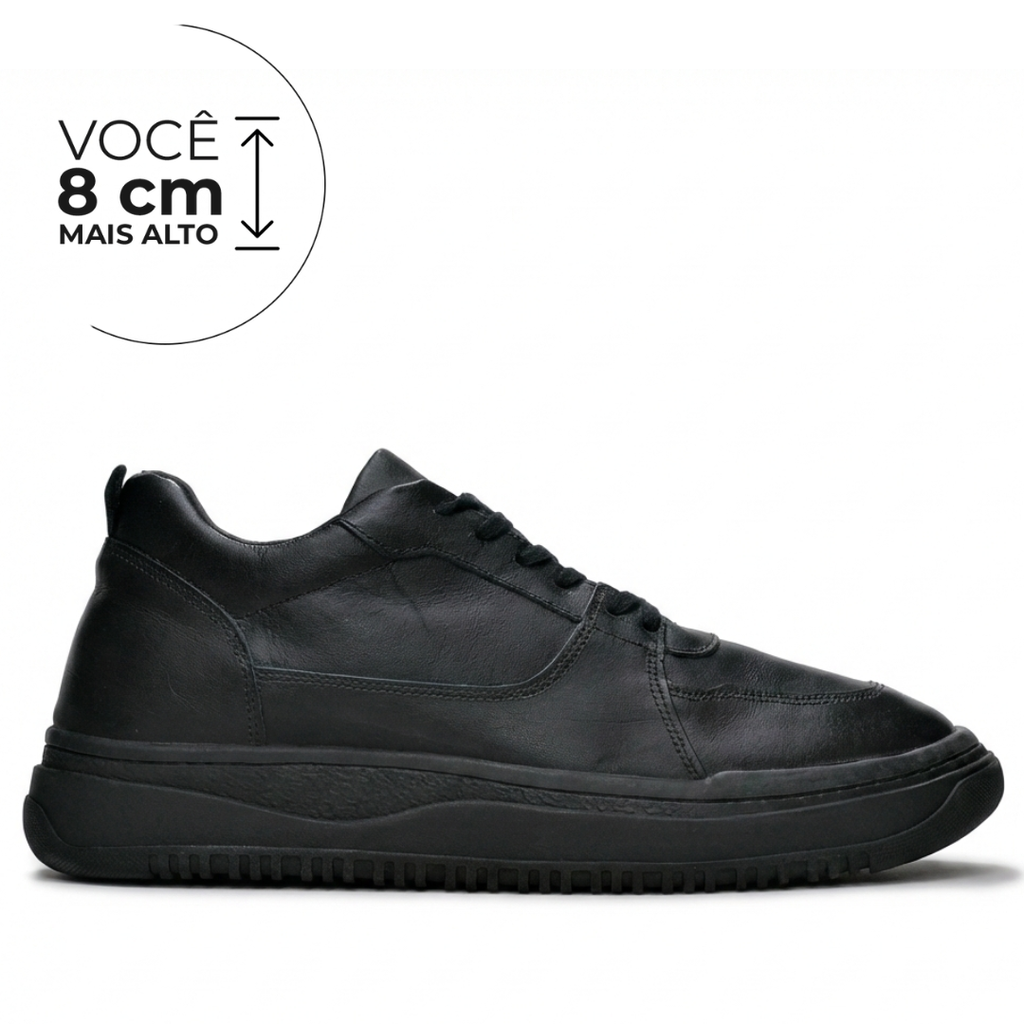 Tênis Casual Alto Calçados Obsidian
