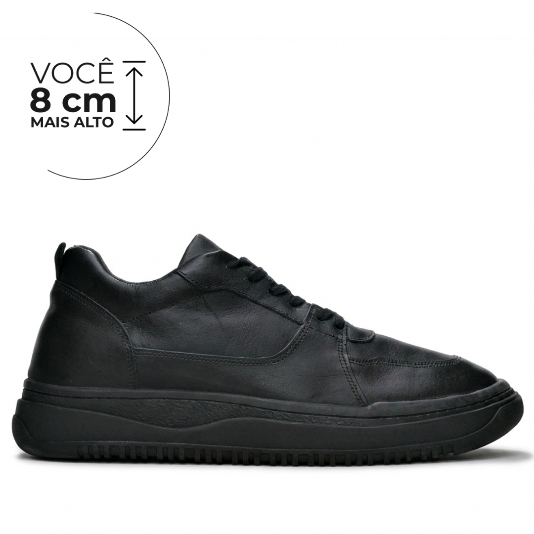 Tênis Casual Alto Calçados Obsidian